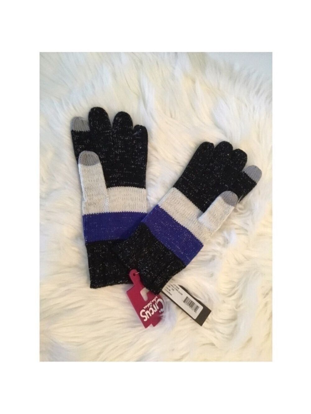Circus By Sam Edelman Womanβs OSFM sparkle Stripe Gloves